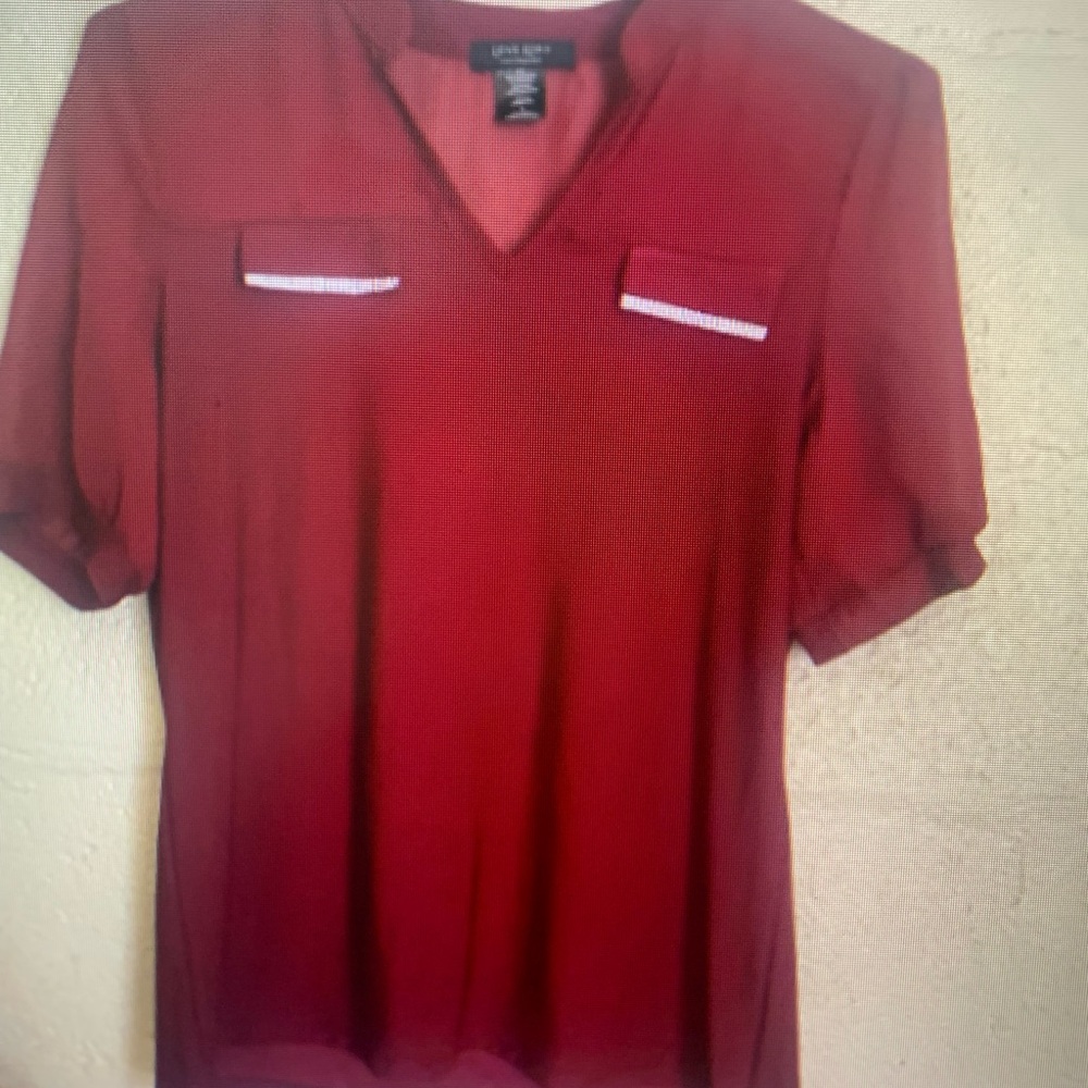 Calvin Klein Red Short Sleeve Tee
